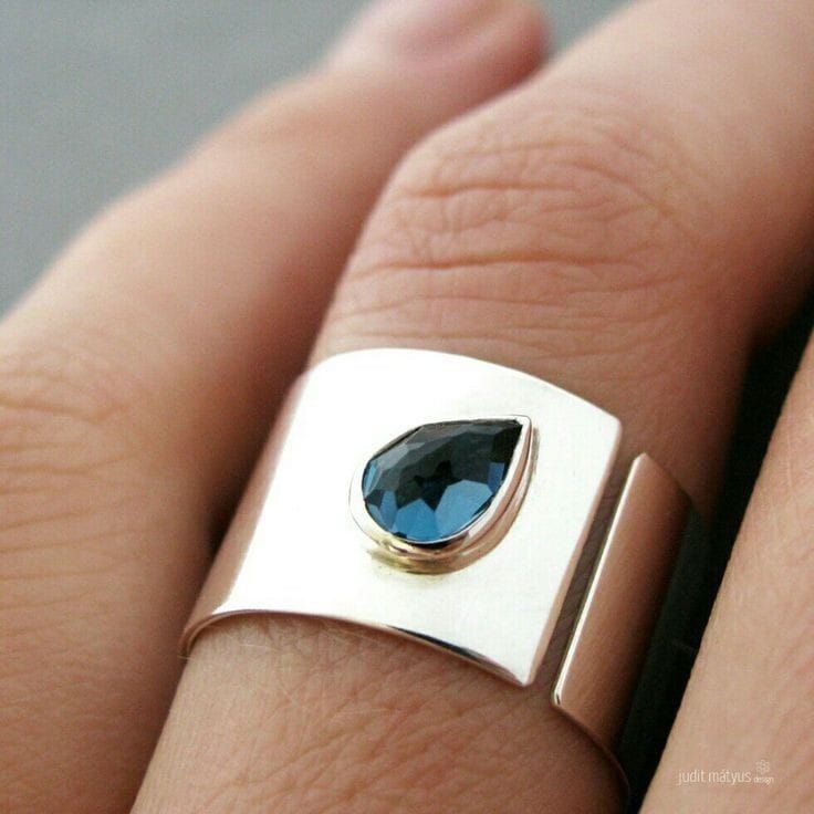 Moderner 925 Silber Ring