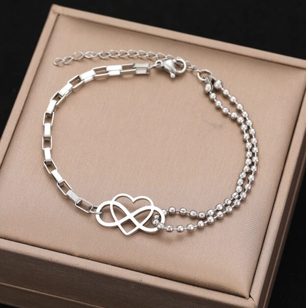 Unendliches Liebesarmband aus 925er Sterlingsilber