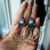925 Silber Boho Hoop Ohrringe