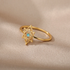 18 Karat vergoldeter antiker Ring