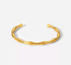 18 Karat vergoldetes Armband im Waldzweig-Stil