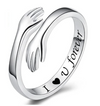 Umarmungsring "Ich liebe dich für immer" aus 925er Sterlingsilber