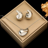Set aus Wassertropfen aus Sterlingsilber 925