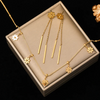 Set aus Gänseblümchen mit 18K Goldplattierung