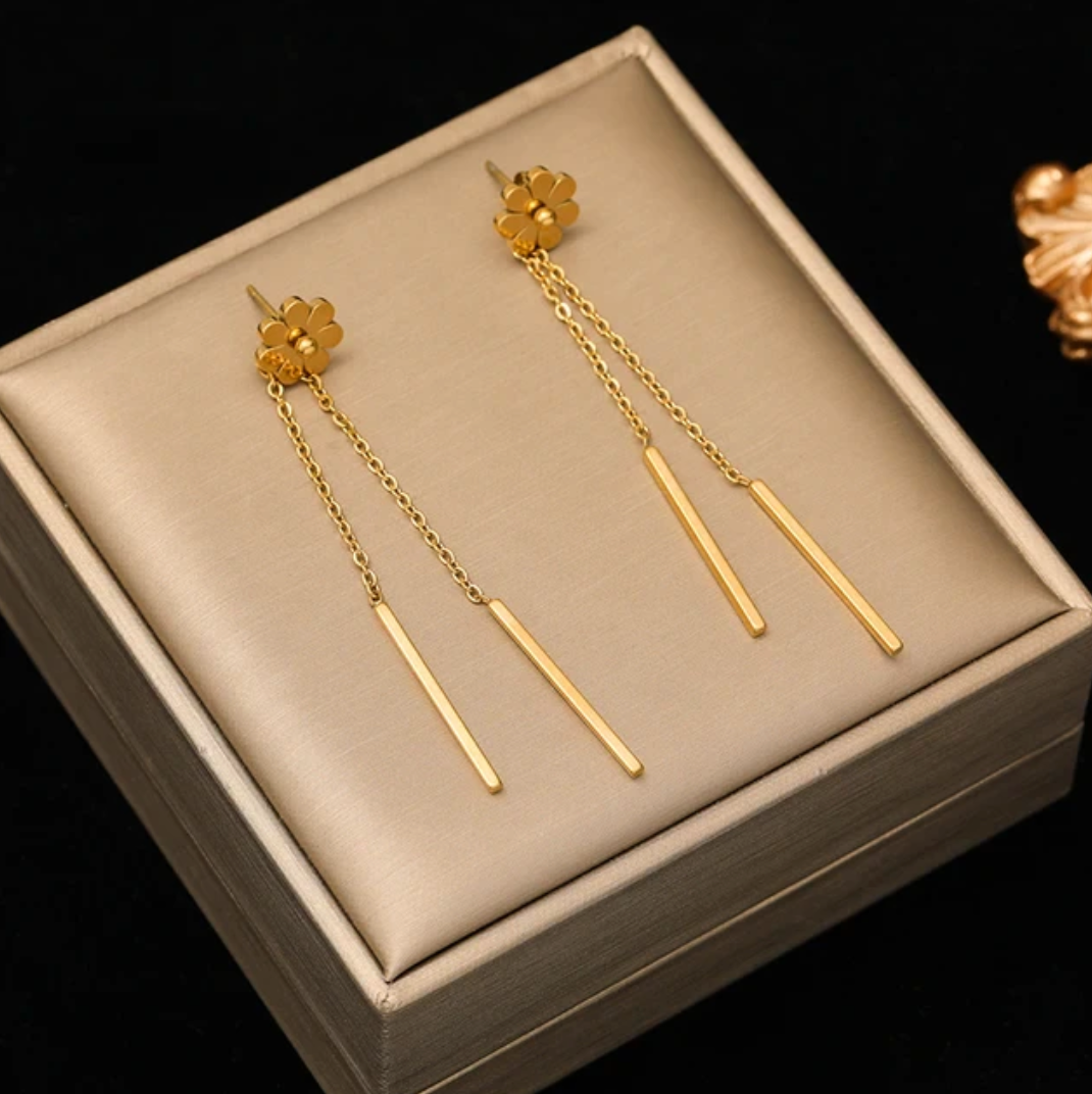 Set aus Gänseblümchen mit 18K Goldplattierung
