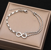 Unendlichkeitsarmband aus 925er Sterlingsilber