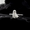 925 Sterling Silber überzogener hypoallergener Stahlring für Geister