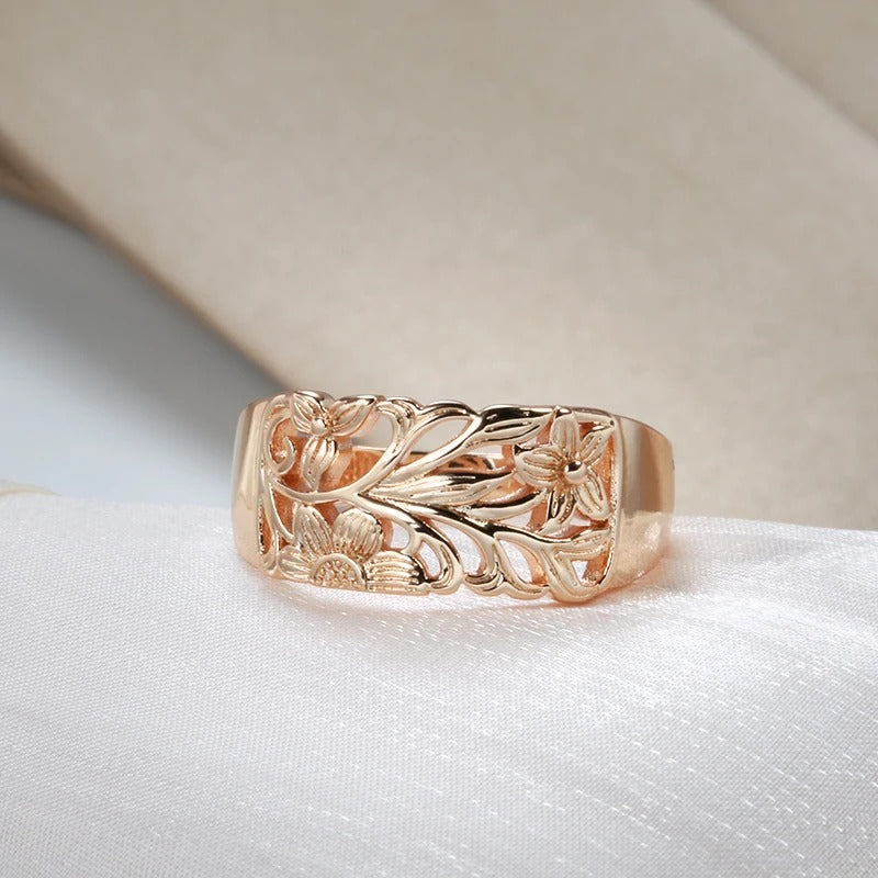 18K Roségold vergoldet mit Blumen und Gänseblümchen - AC