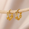 18K Gold plattierte Ohrringe in Form einer Kette