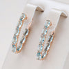 18K Roségold Aquamarin Ohrringe